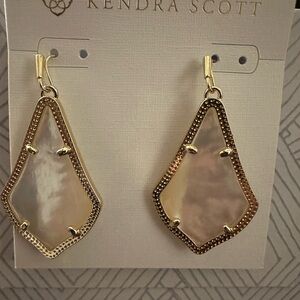 Kendra Scott Gold and Pearl Earrings